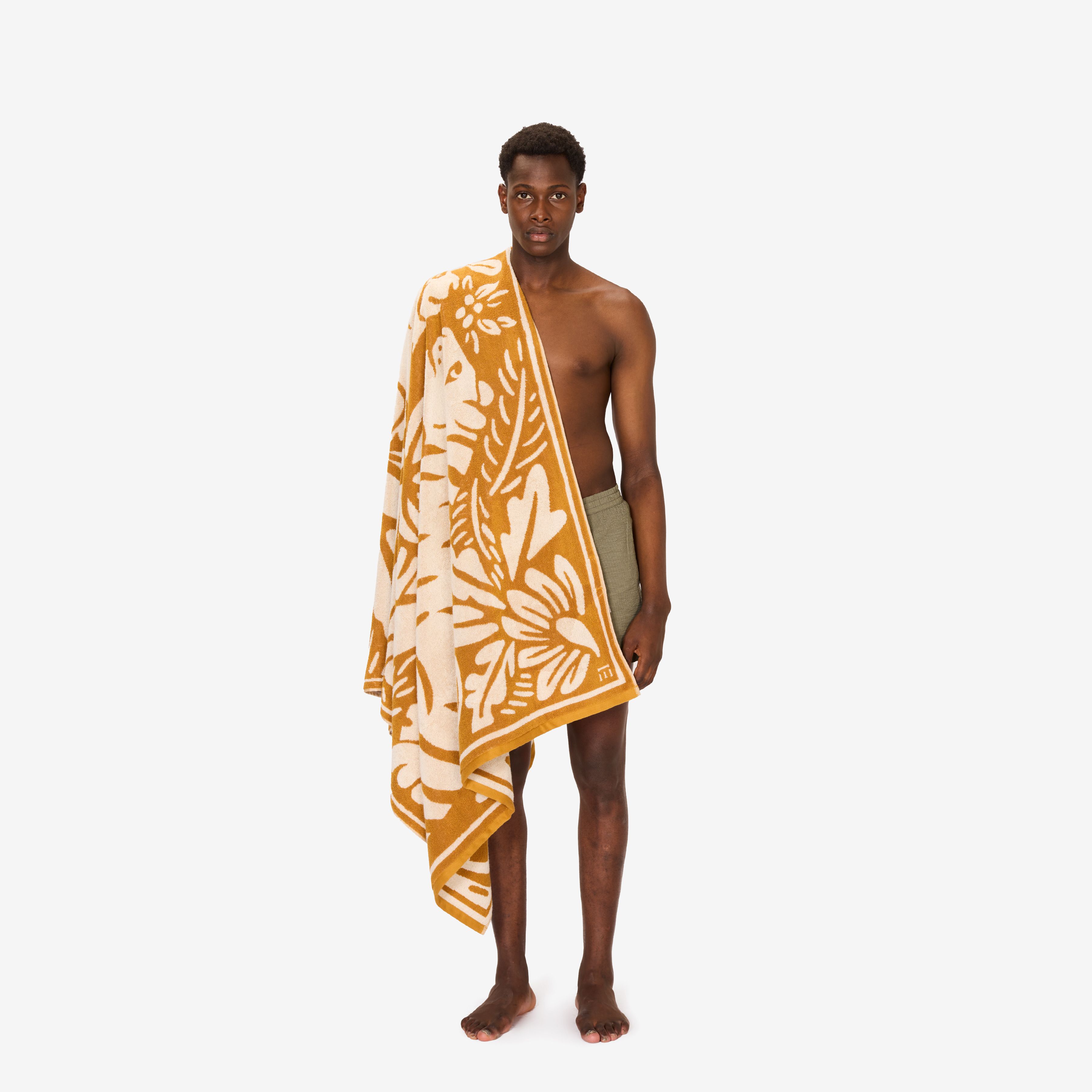 Beach Towel 100 - Jungle - Camel