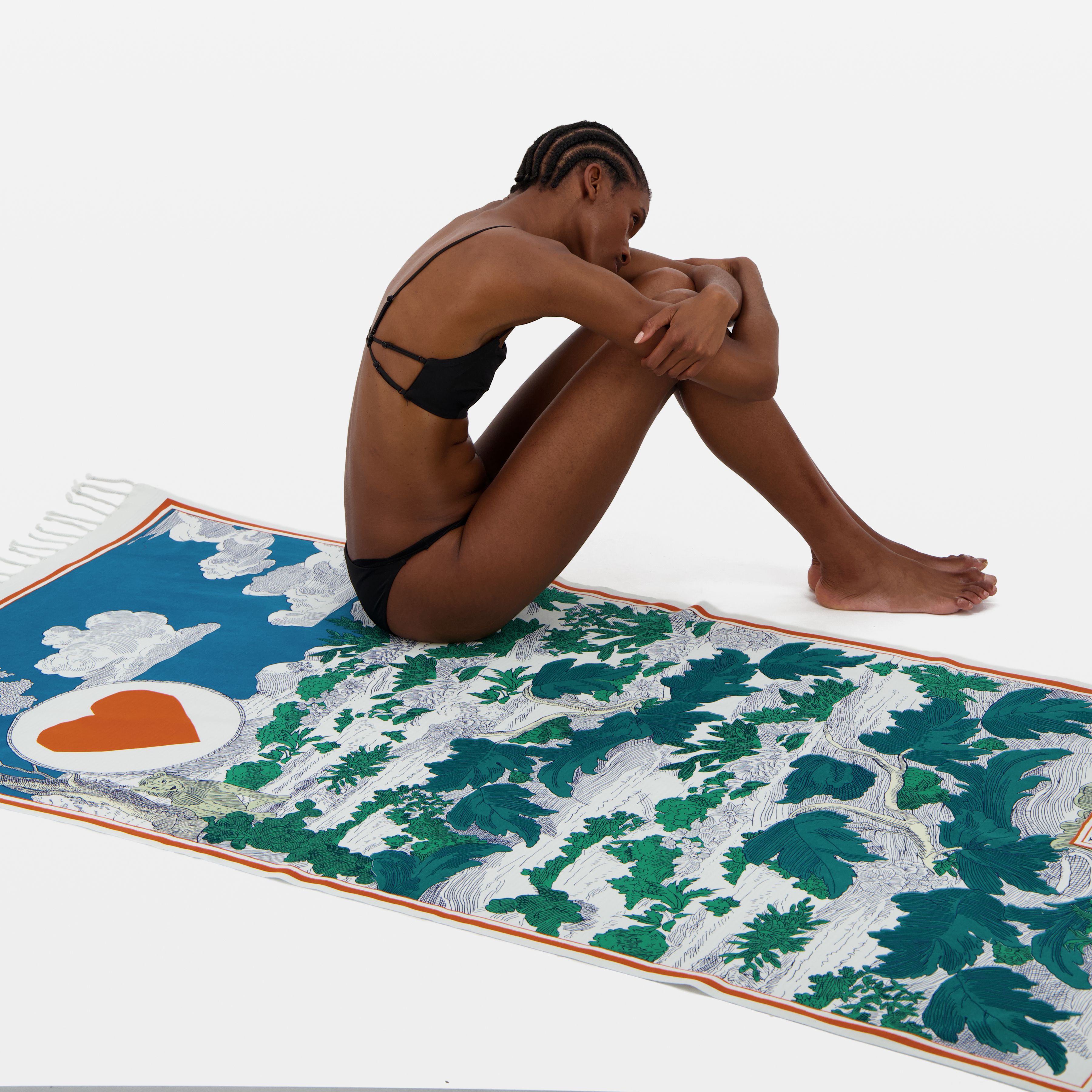 Fouta Towel 100 - Histoire - Green