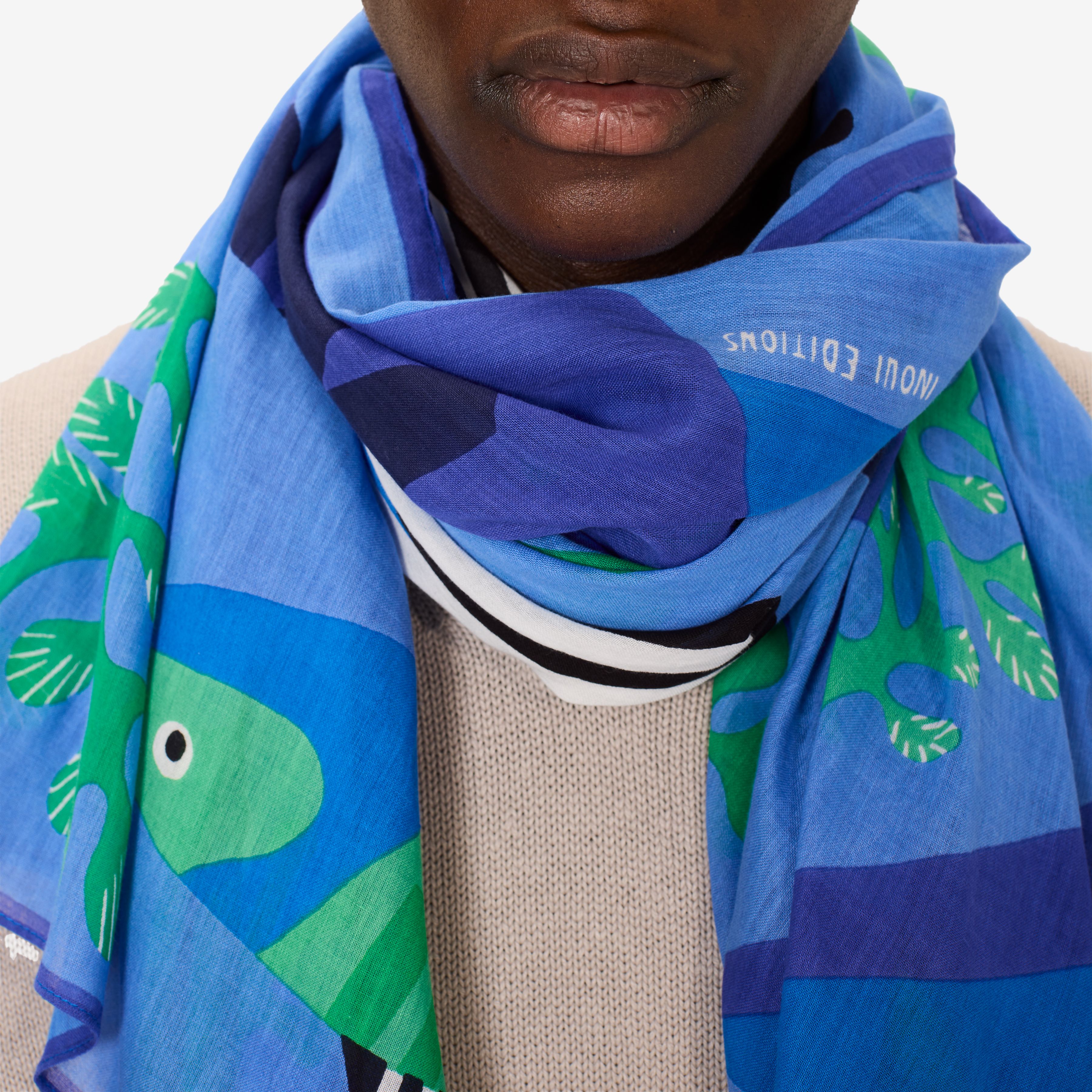 Scarf 100 - Splash - Navy