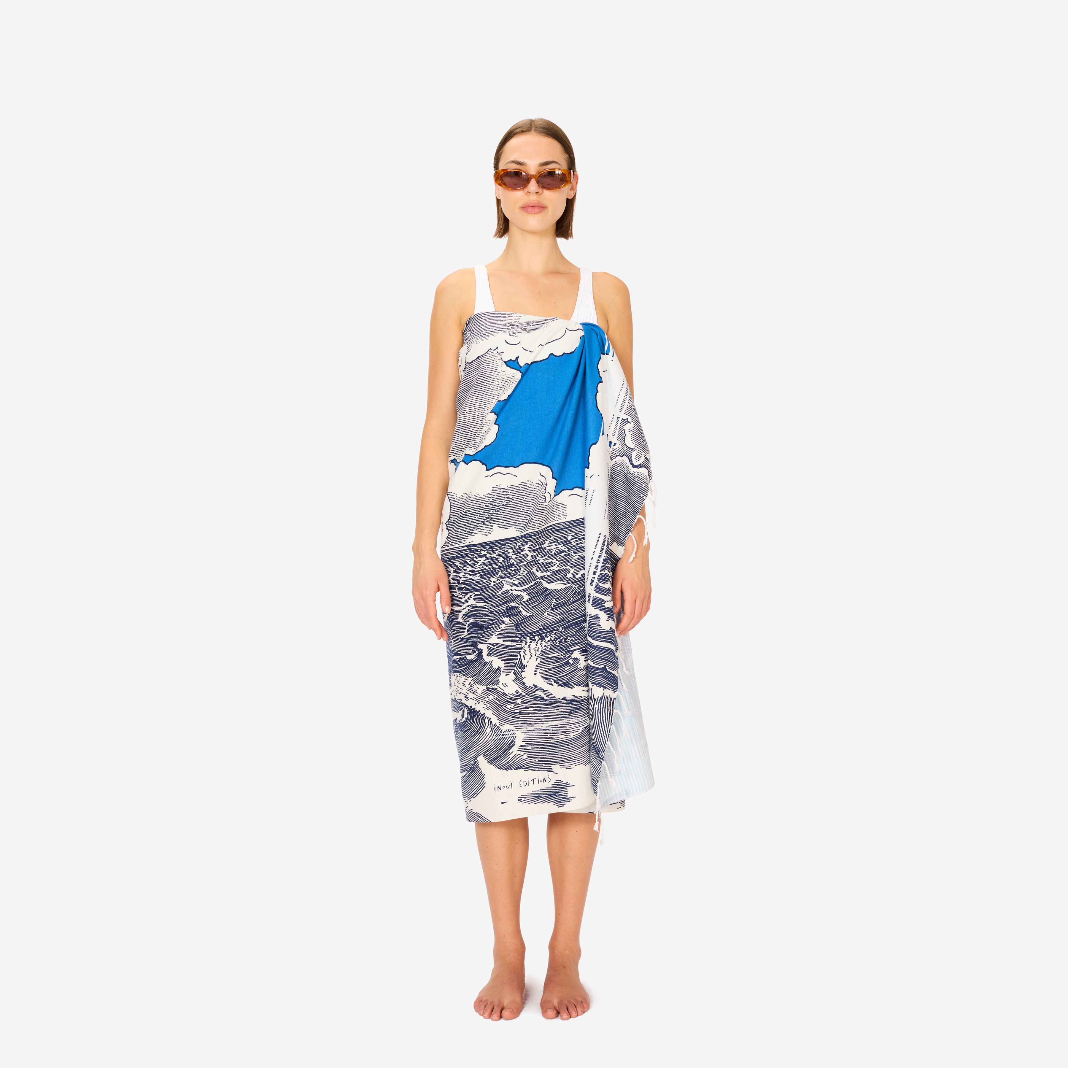 Fouta 100 - Oceanique - Bleu Marine