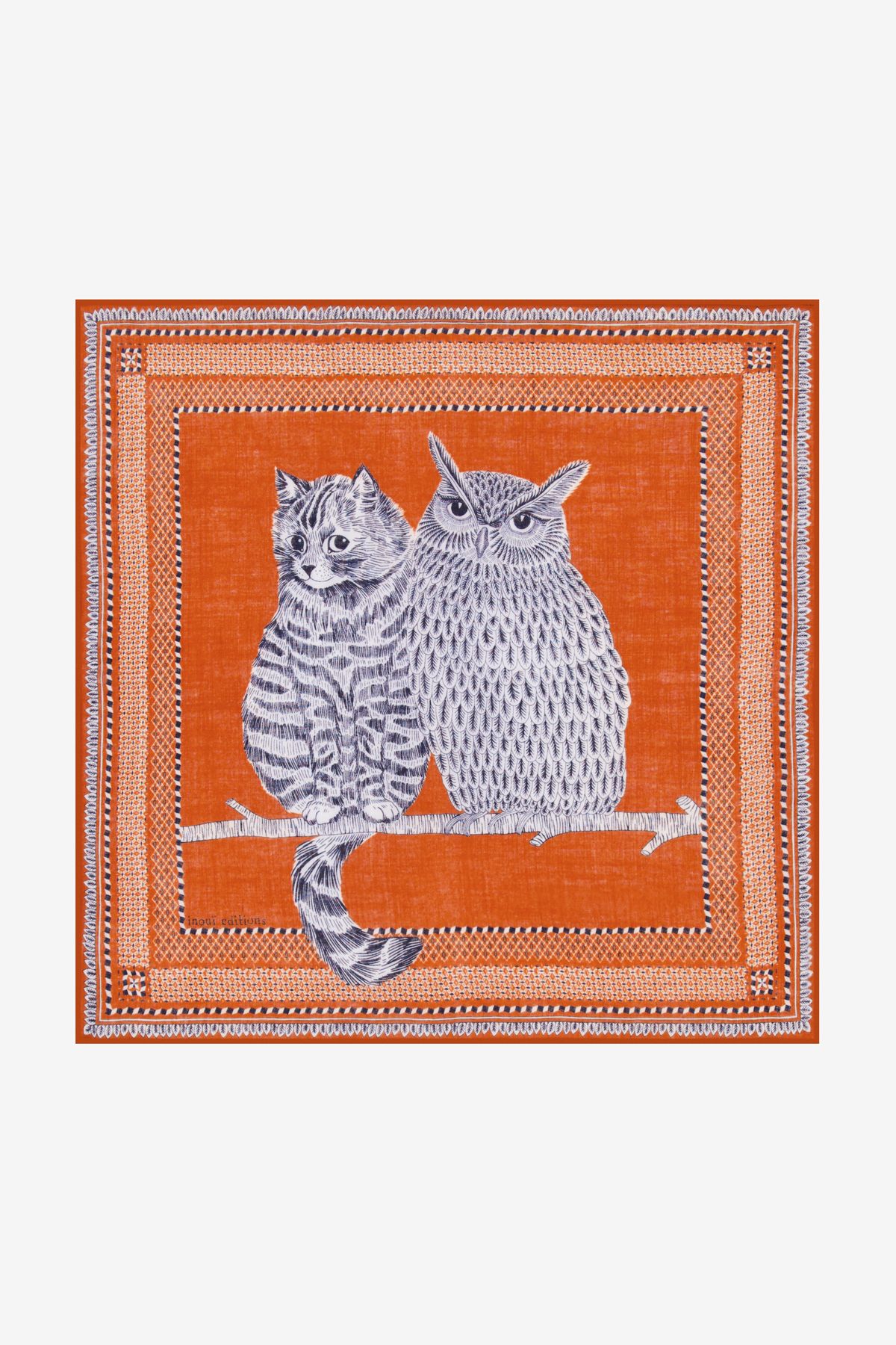 Square 70- Chouette - Terracotta
