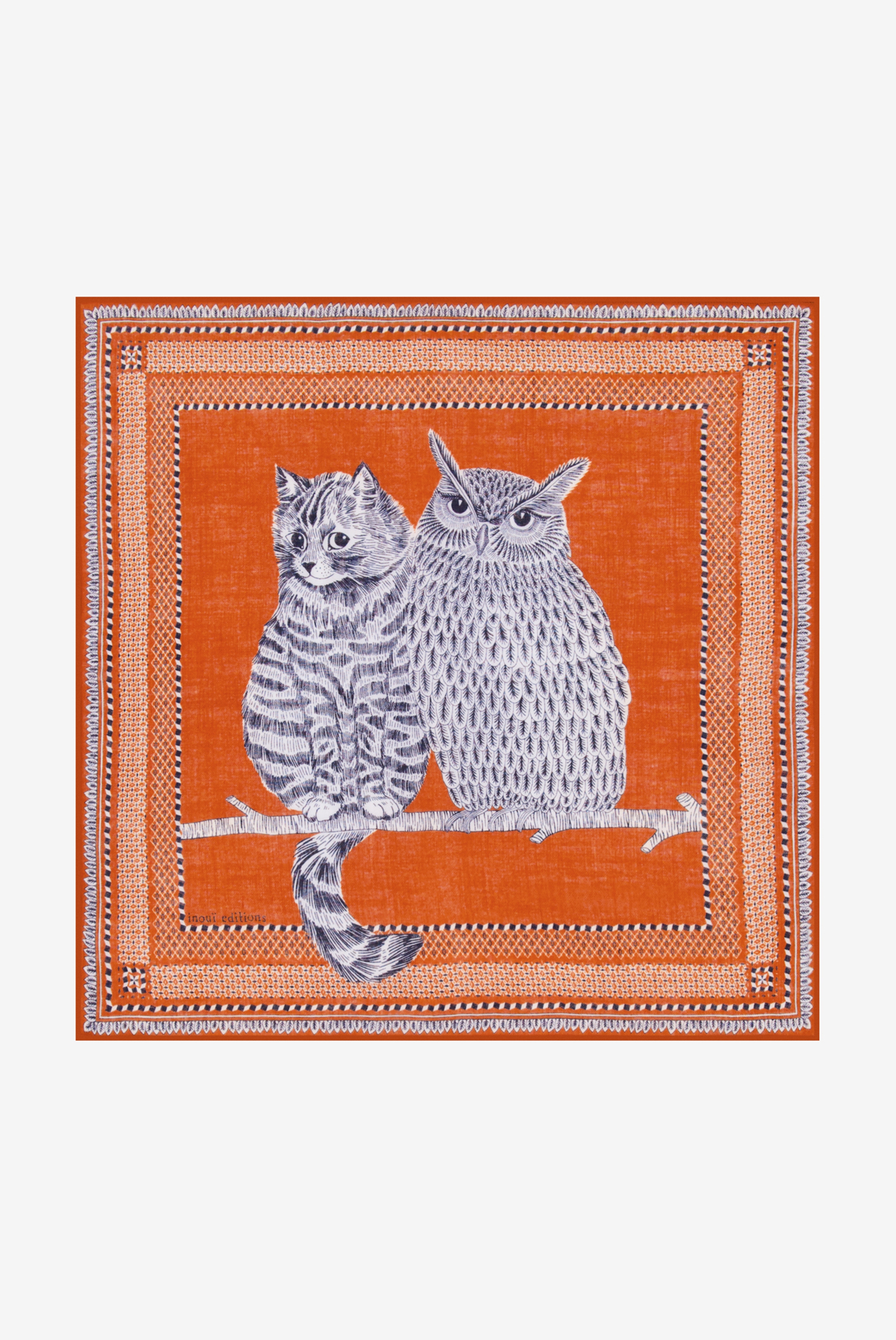 Square 70- Chouette - Terracotta