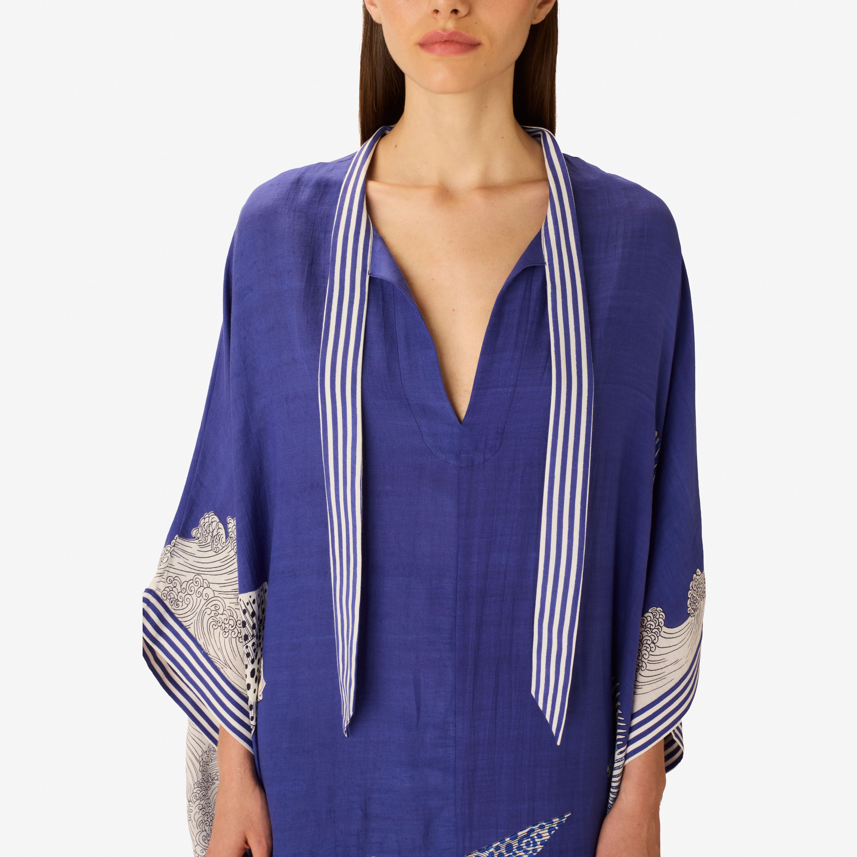 Kaftan Lungo - Poseidon - Blu Scuro